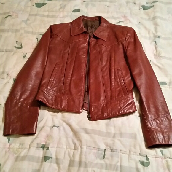 Neto Jackets & Blazers - NETO leather jacket, vintage, brown, Sz 8